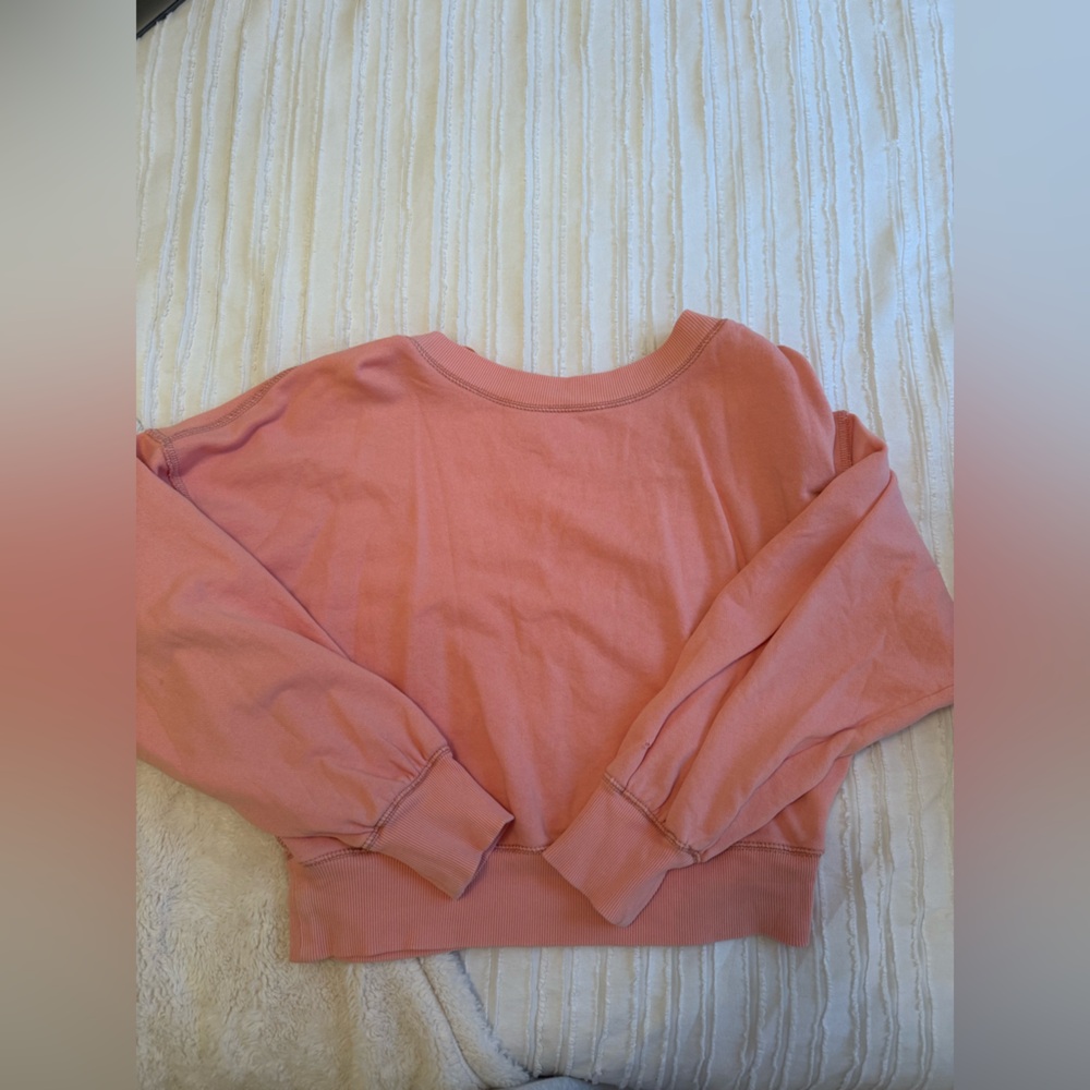 Pink Free People sweatshirt